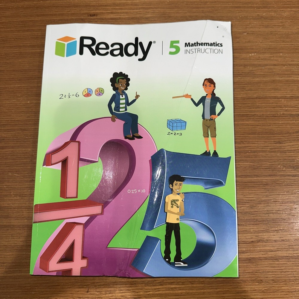 Ready 5 Mathematics Instruction Book Curriculum Associates Good Condition