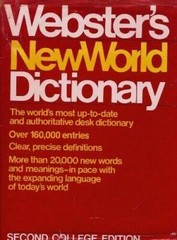 Webster’s New World Dictionary: 2nd College Edition, Indexed – ACCEPTABLE