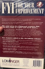 For Your Improvement by Robert W. Eichinger and Michael M. Lombardo (Book,…
