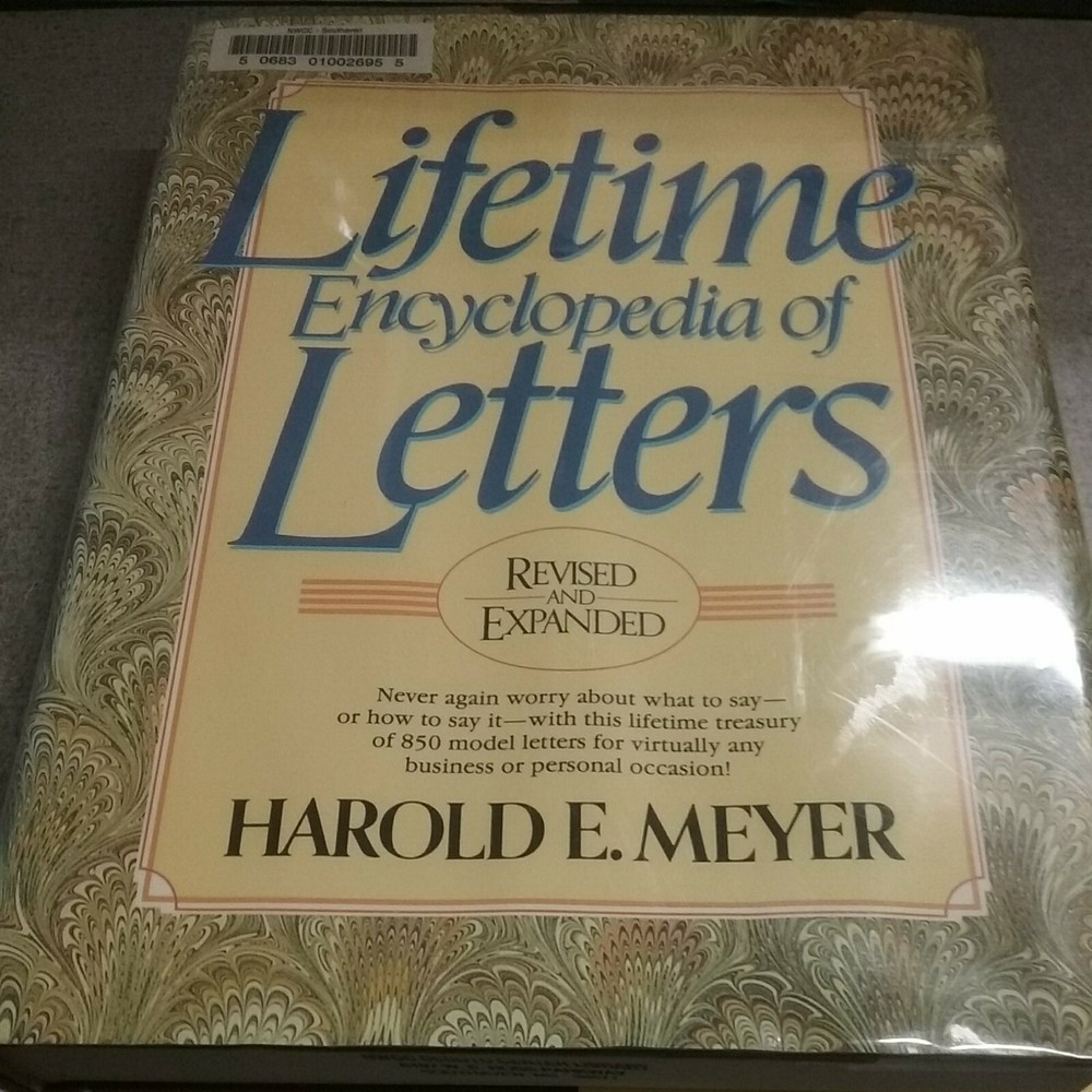 Lifetime Encyclopedia of Letters [Hardcover] Meyer, Harold E.