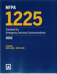 NFPA 1225, Standard for Emergency Services Communications, 2022 EDITION PB USPS
