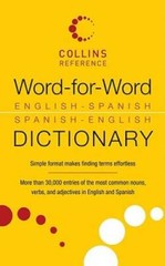 Word-for-Word English-Spanish Spanish-English Dictionary (Collins La – GOOD