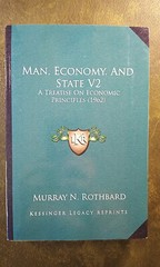 Man Economy and State V2 Treatise on Economic Principles Rothbard 1962 VG – LN