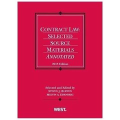 Contract Law: Selected Source Materials Annotated, 2013 (Selected Statutes) pa