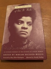 The Memphis Diary of Ida B. Wells by Miriam DeCosta-Willis 1995 HC/DJ SIGNED FS