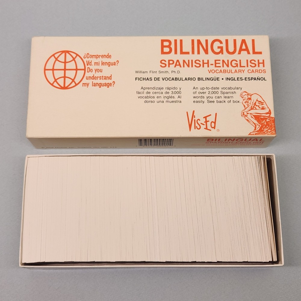 Bilingual Spanish-English Vocabulary Cards (Vis-Ed) Box of 1000