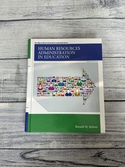 Human Resources Administration in Education by Ronald Rebore (2014, Hardcover)