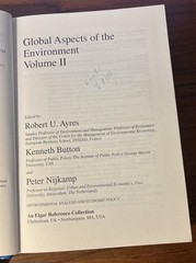 Global Aspects of the Environment, 2 volumes by K Burton (ed), 1999, HC