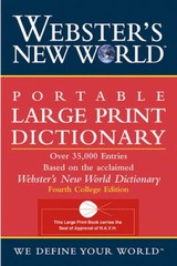 Webster’s New World Portable Large Print Dictionary, Second Edition – GOOD