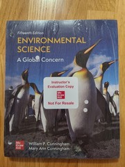 Loose Leaf for Environmental Science: a Global Concern by Mary Ann Cunningham