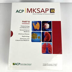 Medical Knowledge Self-Assessment MKSAP 18 Part B – 5 Books Patrick Alguire 2018