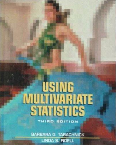 Using Multivariate Statistics – hardcover, 9780673994141, Barbara G Tabachnick