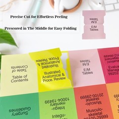 Customizable Color-Coded CPT 2025 Index Tabs with Alignment Guide Included