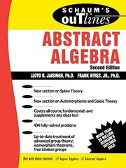 SCHAUM’S OUTLINE OF ABSTRACT ALGEBRA by Lloyd Jaisingh Paperback Self Help