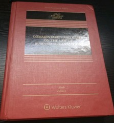 Aspen Casebook Ser.: Commentaries and Cases on the Law of Business Organization