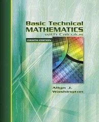 Basic Technical Mathematics With – Hardcover, by Washington Allyn J. – Very Good