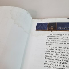 ABeka Themes in Literature, 4th Edition Student Text Book 9th Grade 2015 DAMAGED