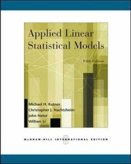 Applied Linear Statistical Models – Paperback, by Michael H. Kutner – Acceptable
