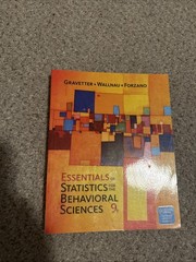 Essentials of Statistics for The Behavioral Sciences – Paperback – VERY GOOD