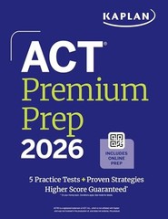 ACT Premium Prep 2026: Includes 5 Fu… by Kaplan Test Prep Paperback / softback