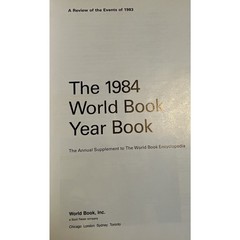 1984 The World Book Encyclopedia Yearbook 1983 Year in Review 608 Pages