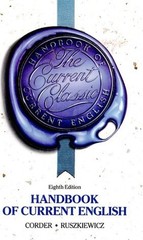 Handbook Current English Hardcover James, Ruszkiewicz, John J. Co