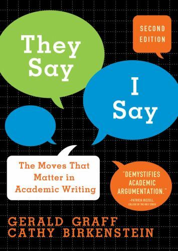 They Say, I Say: The Moves That Matter i- 9780393933611, Gerald Graff, paperback