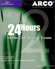 Arco 24 Hours to the Civil Service Exams – Paperback, by Arco – Acceptable