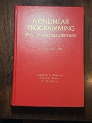 Nonlinear Programming : Theory and Algorithms Second Edition Hardback (1993)