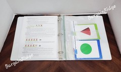 Abeka Basic K5 Concept Cards, Flashcards Shapes, Numbers, Symbols w/ Ring Binder