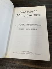 One World Many Cultures Third Edition Paperback Stuart & Terry Hirschberg