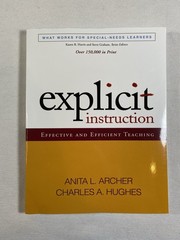 Explicit Instruction: Effective – Paperback, by Anita L. Archer New- Other