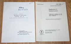1977 Child Labor Requirements Dept of Labor + Employment of Student Learners