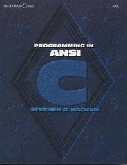 PROGRAMMING IN ANSI C (HAYDEN BOOKS C LIBRARY) By Stephen G. Kochan **Mint**