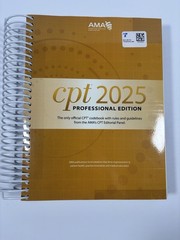 AMA CPT 2025 Professional Edition Spiral Code Book Like New ISBN 9781640163041
