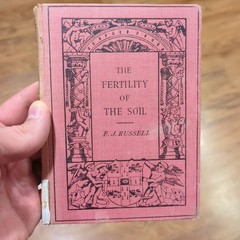 Fertility of the Soil by Russell, Edward J. Hardcover 1913 First Edition