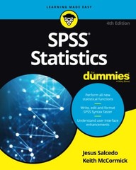 SPSS STATISTICS FOR DUMMIES By Jesus Salcedo & Keith Mccormick **Excellent**