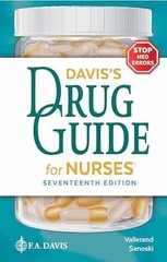 Davis’s Drug Guide for Nurses – Paperback, by Vallerand PhD RN – Very Good i