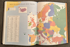 Oxford Atlas of the World Ninth Edition 2001 Oversized Leather Book