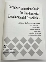 Caregiver Education Guide For Children With Developmental Disabilities – Aspen