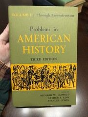 Problems in American History Vol 1 Third Edition Paperback 1966