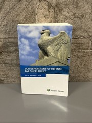 CCH DEPARTMENT OF DEFENSE FAR SUPPLEMENT – 01/01/18 – WOLTERS KLUWER
