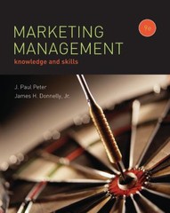MARKETING MANAGEMENT, J. Paul Peter, Jr, James Donnelly Book