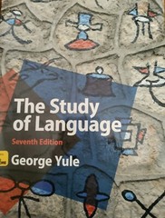 The Study of Language, Blue color, In Good condition with lots of information.