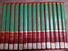 Set of 15 Nueva Enciclopedia Cumbre Hardcover Red books