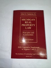 Michigan Real property Law principles and commentary third edition 2020 PB