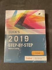 NEW IN PACKAGE Bucks Step-by-Step Medical Coding, 2019 Edition Text and Workbook