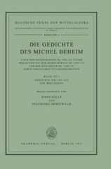 Die Gedichte Des Michel Beheim, Band Iii/1, Gedichte Nr 358…