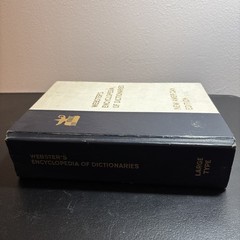 WEBSTER’S Encyclopedia of Dictionaries New American Edition 1978 Large Type Book