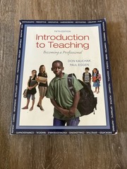 Introduction to Teaching Fifth Edition Kauchak Eggen Pearson Paperback